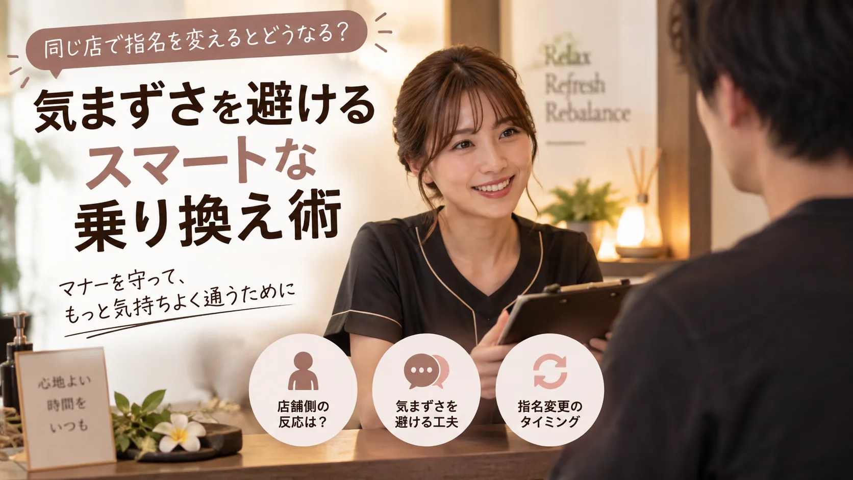 同じ店で指名を変えるとどうなる？気まずさを回避するスマートな乗り換え術